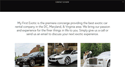 Desktop Screenshot of myfirstexoticcar.com