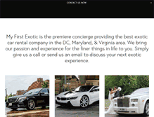 Tablet Screenshot of myfirstexoticcar.com